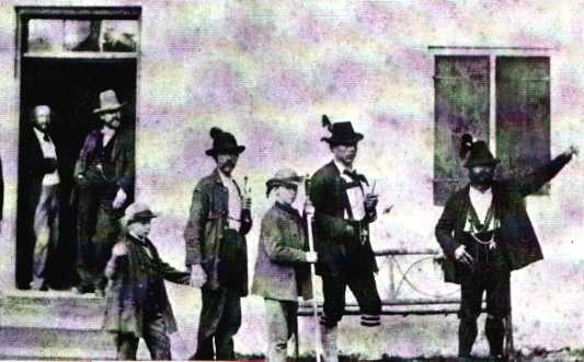 1858 Bergwanderung mit seinem jngeren Bruder Otto