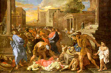 Plague at Ashdod, oil 1632