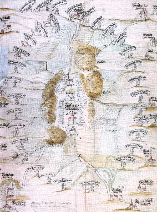 Sentry plan: Zimmern near Erfurt in 1682