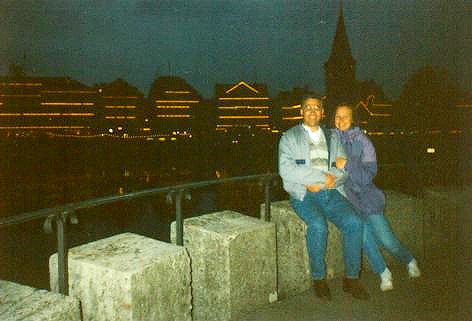 Lindauer Hafen bei Nacht