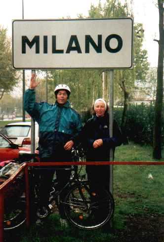 Ortsschild Mailand