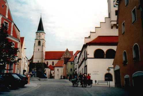 Nabburg Rathaus und Kirche