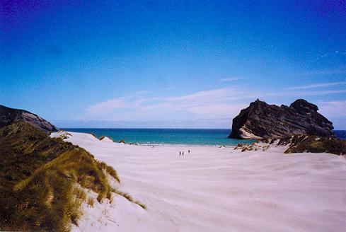 Weie Dnen der Wharariki Beach