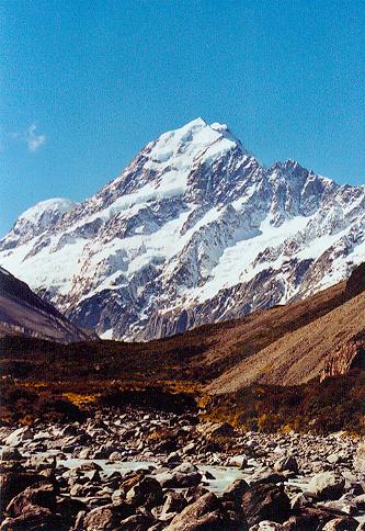 Mount Cook von Osten