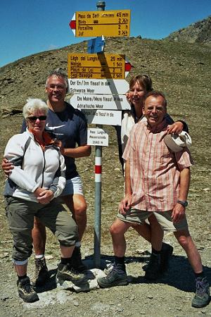 Wasserscheide Lunghin Pass