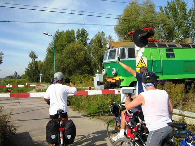 Bahnschranke Polen