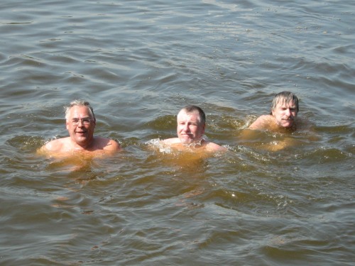 Schwimmen in der Weser