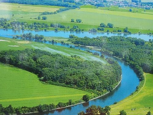 Saale-Mndung in die Elbe