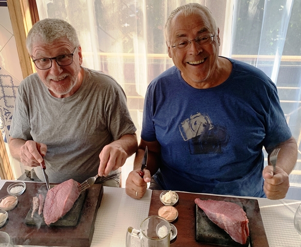 Fleisch auf heiem Stein Naco na Pedra