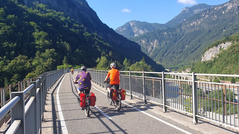 Radweg auf Bahntrasse